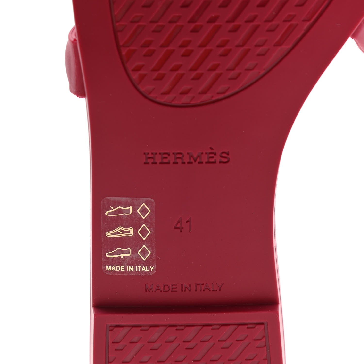 Hermes Rubber Aloha Sandals 41 Rose Baie 8 of 10