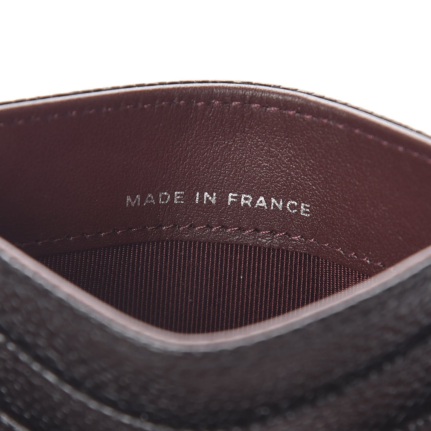 Caviar Quilted Card Holder Black