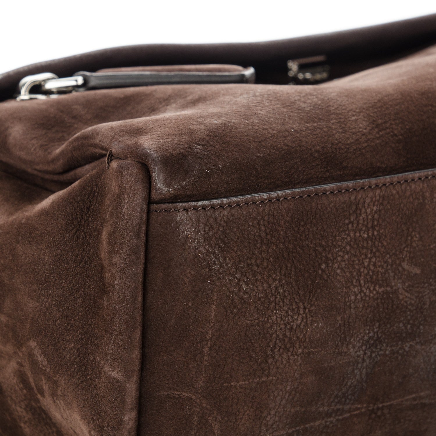 Givenchy Nubuck Medium Pandora Pure Flap Bag Chocolate 10 of 13