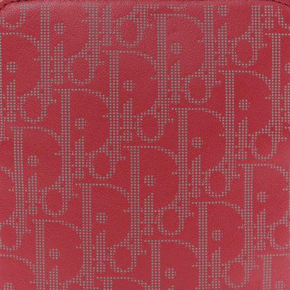 Christian Dior Calfskin Oblique Galaxy Perforated World Tour Messenger Pouch Red White 8 of 10