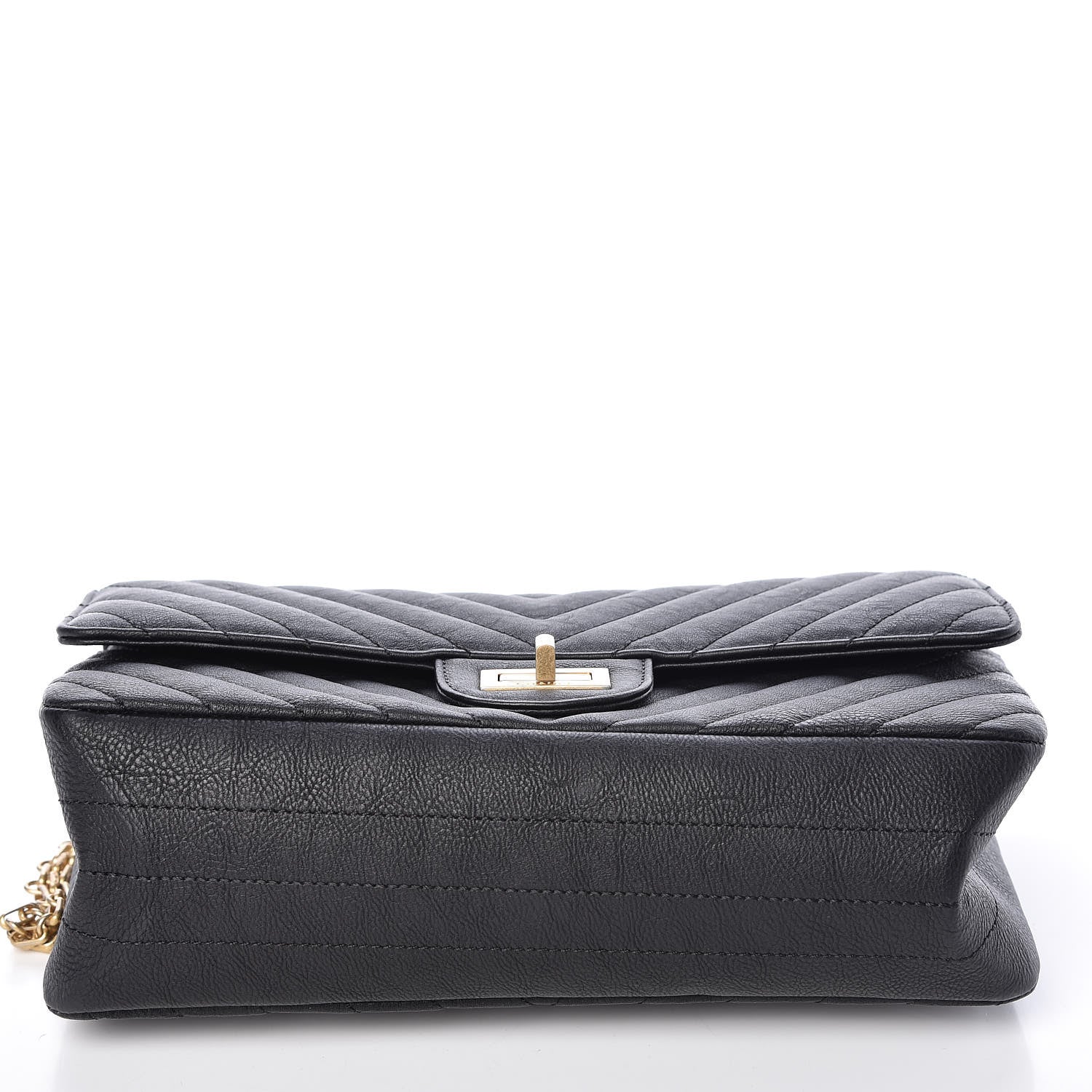 Chanel Sheepskin Chevron Quilted 2.55 Reissue 225 Flap Black 11 of 11