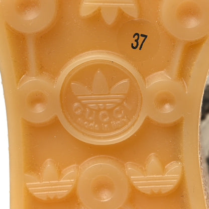 Gucci X ADIDAS GG Supreme Monogram Gazelle Wedge Sneakers 37 Beige Ebony Off White New Shamarock 7 of 8