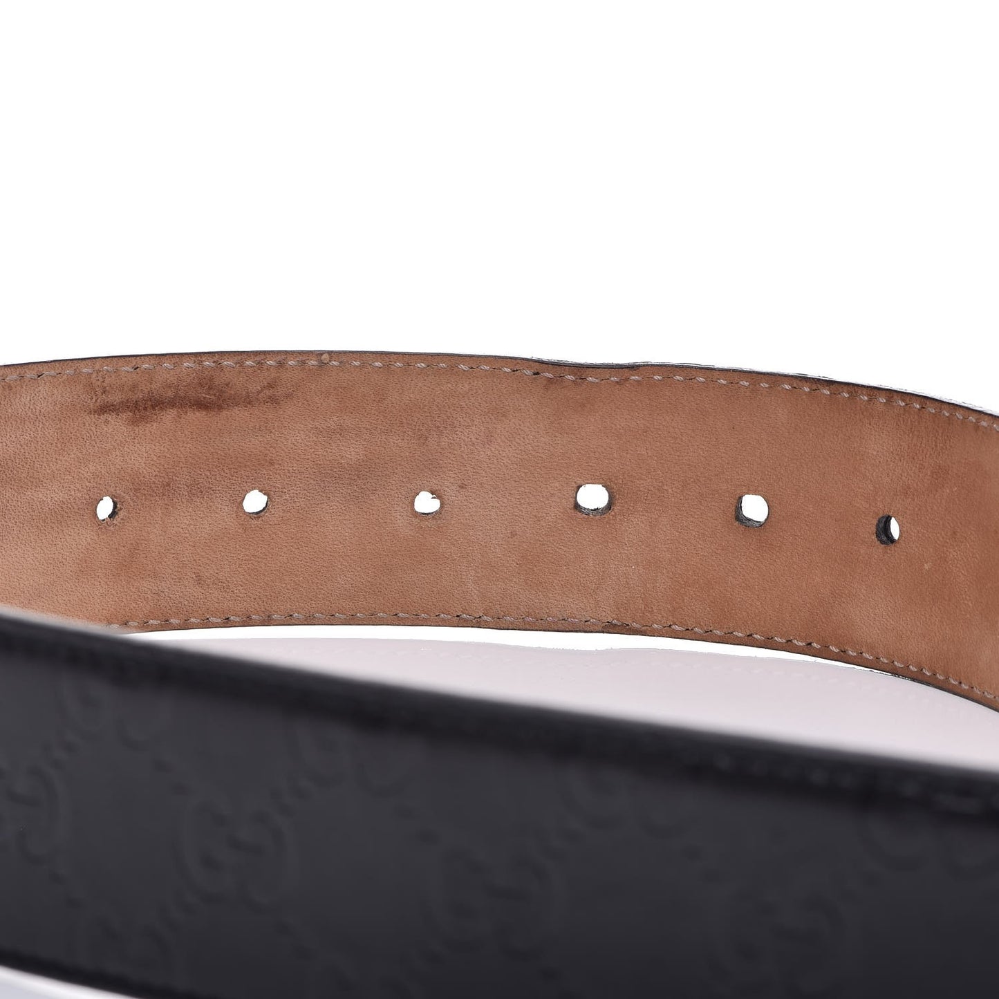 Guccissima Signature Belt 85 34 Black