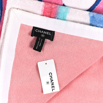 Chanel Cotton Coco Cuba Beach Towel Pink 4 of 5