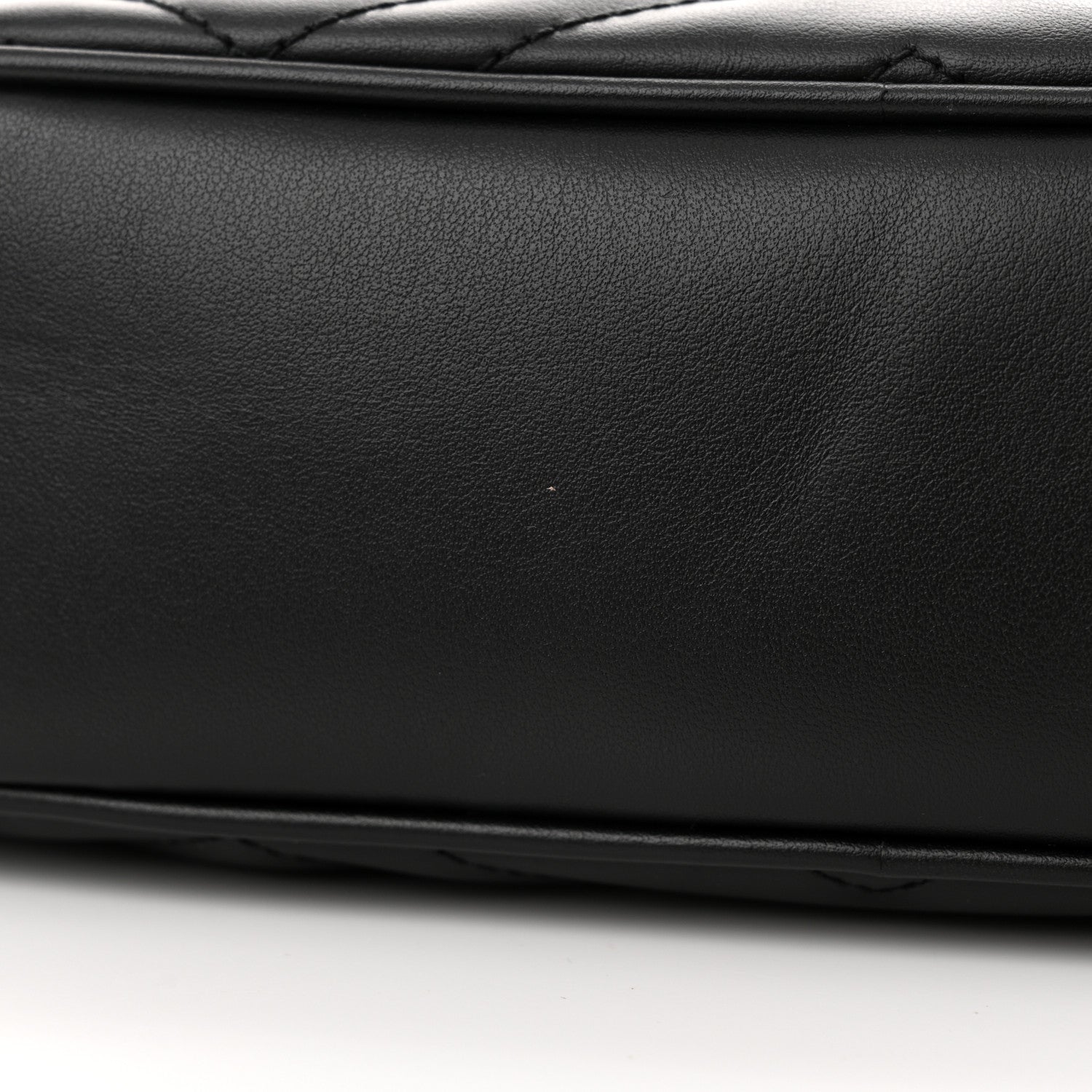 Gucci Calfskin Matelasse Small GG Marmont Chain Shoulder Bag Black 11 of 13