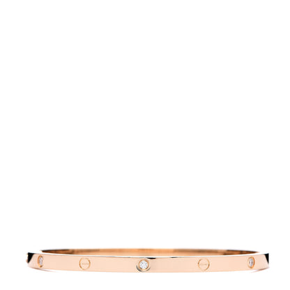 Cartier 18K Yellow Gold 6 Diamond Small LOVE Bracelet 16 2 of 4