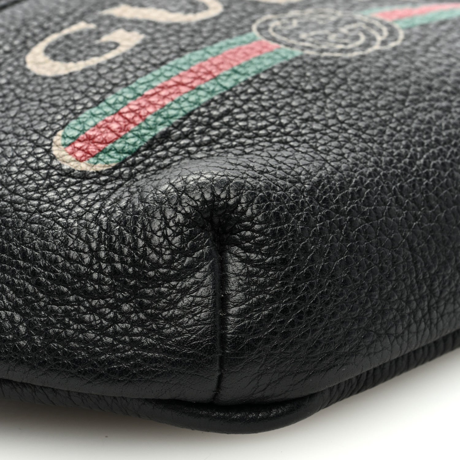 Gucci Grained Calfskin Small Logo Belt Bag Black 7 of 8