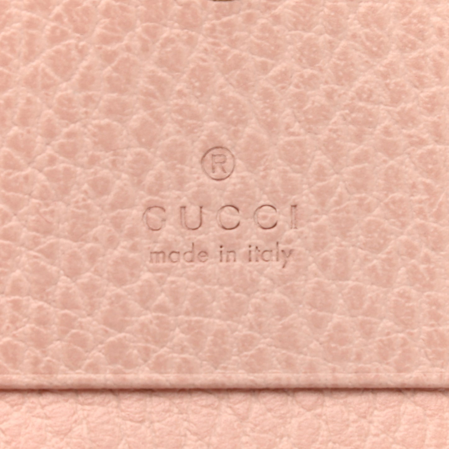 Pebbled Calfskin Butterfly Card Case Perfect Pink