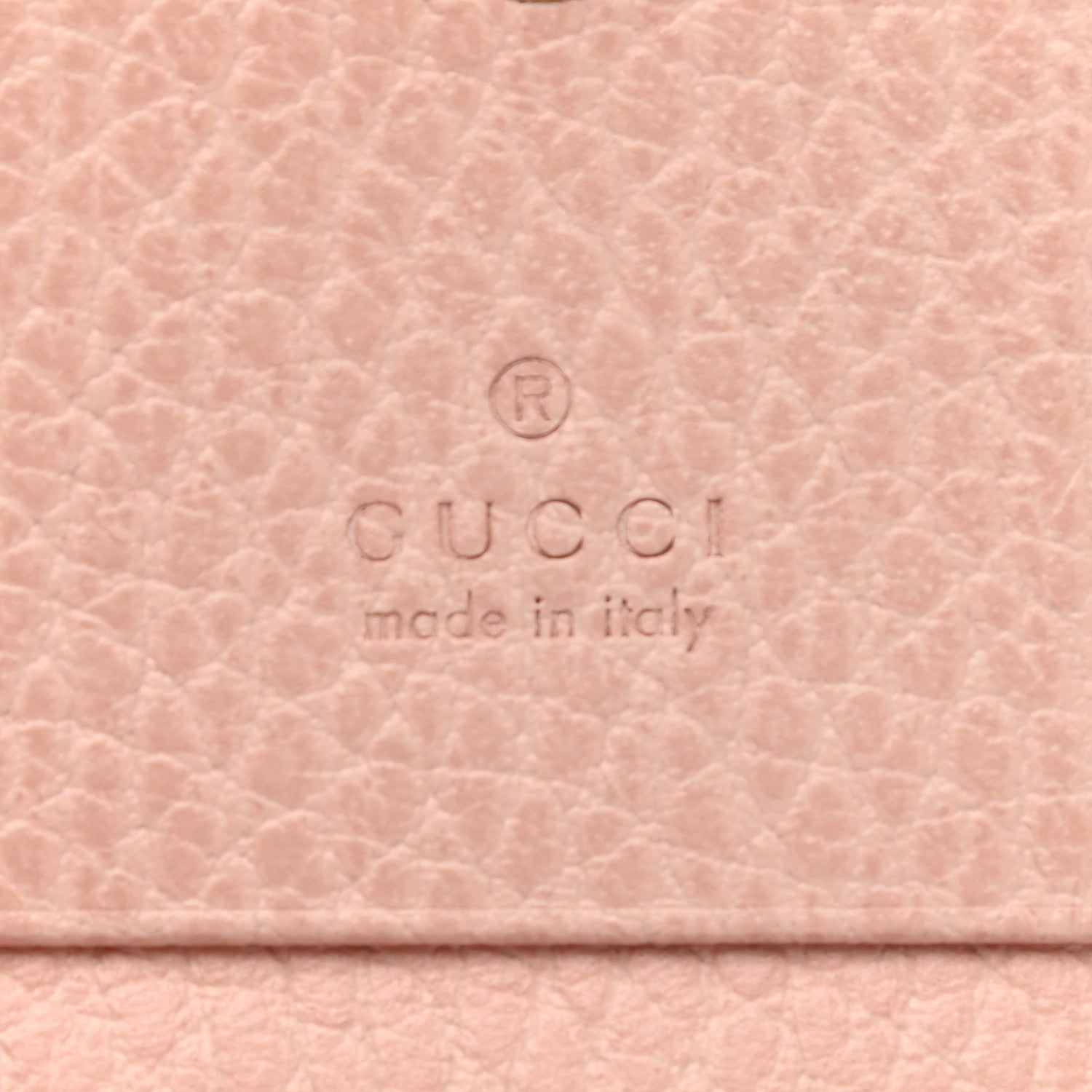 Gucci Pebbled Calfskin Butterfly Card Case Perfect Pink 6 of 6