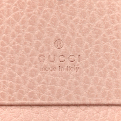 Gucci Pebbled Calfskin Butterfly Card Case Perfect Pink 6 of 6