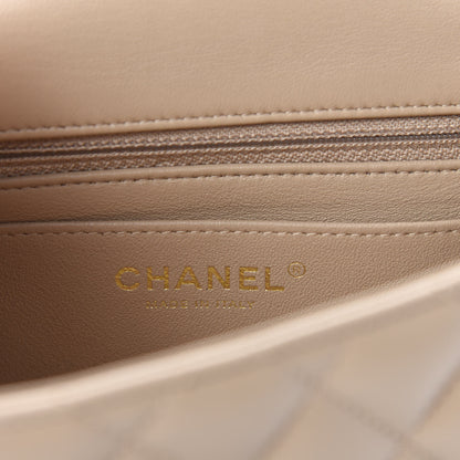 Chanel Lambskin Quilted Mini Square Flap Beige 8 of 11