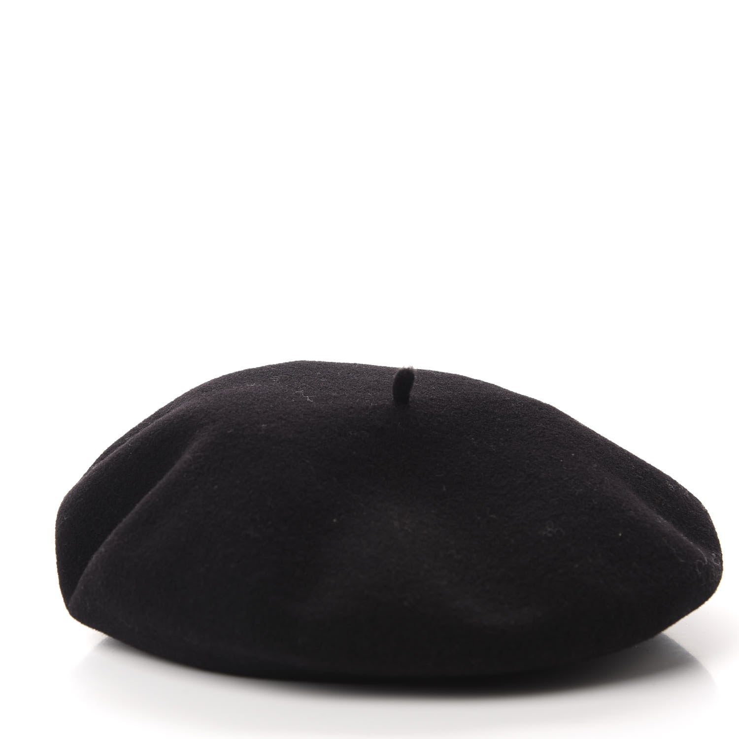 Hermes Wool Bonnie Beret 56 Black 3 of 5