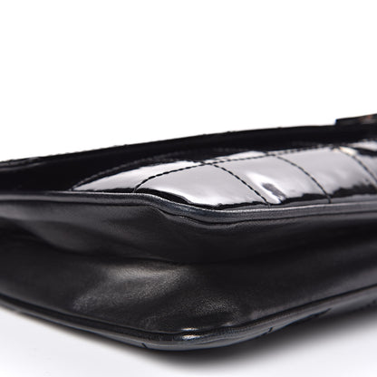 Chanel Patent Square Stitched CC Flap Clutch Black 8 of 11