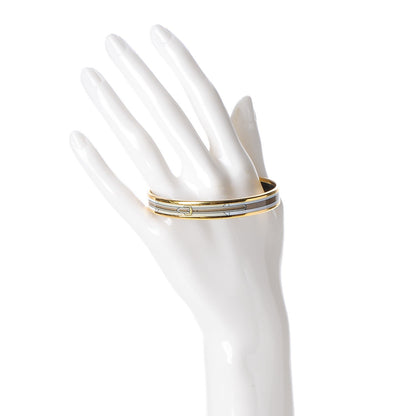 Hermes Enamel Printed Narrow Sangles Bracelet 70 2 of 6