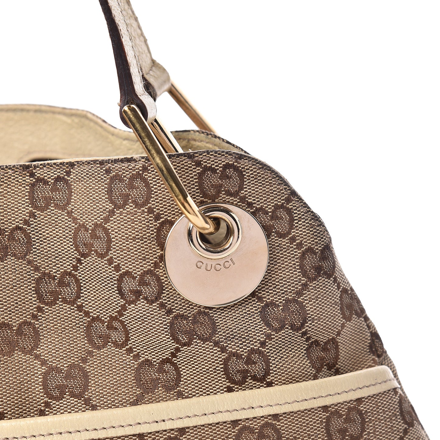 Monogram Medium Eclipse Shoulder Bag Off White