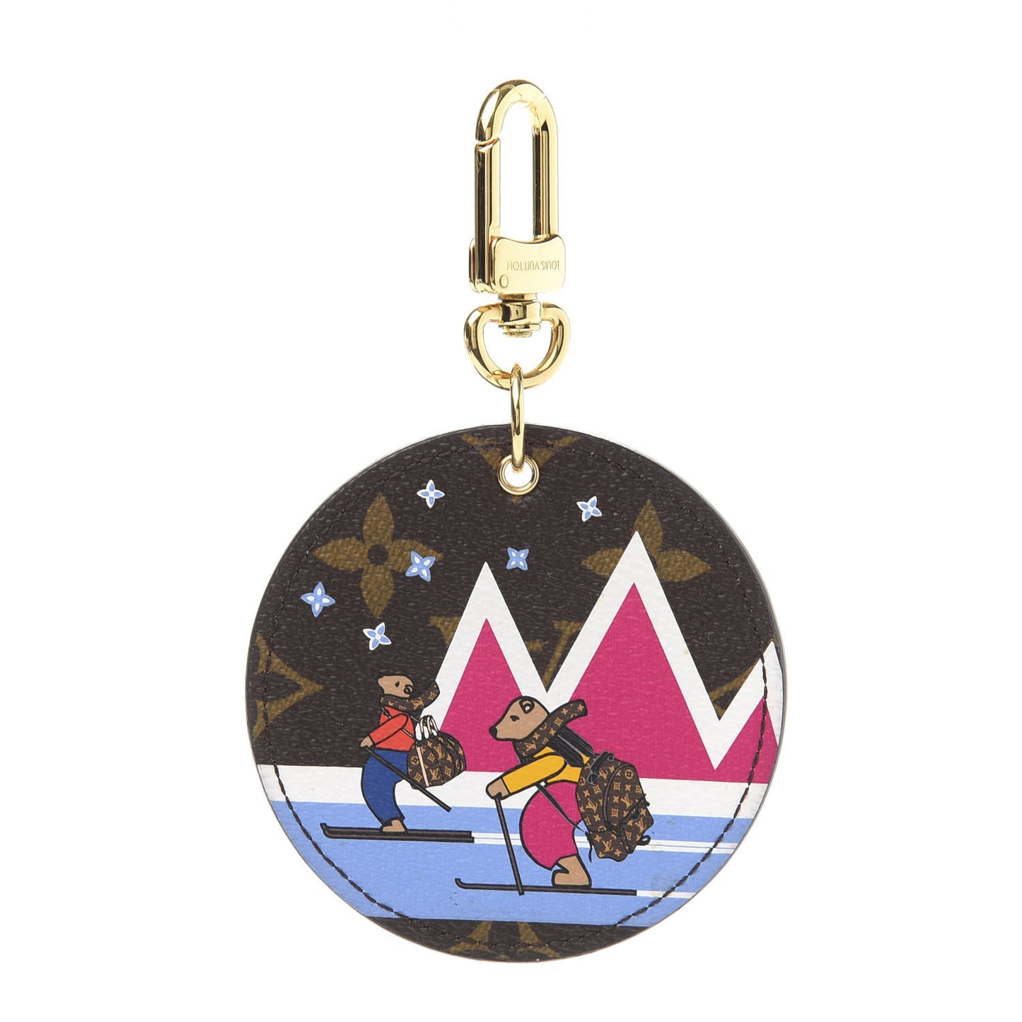 Monogram 2018 Christmas Animation Bears Bag Charm Key Ring
