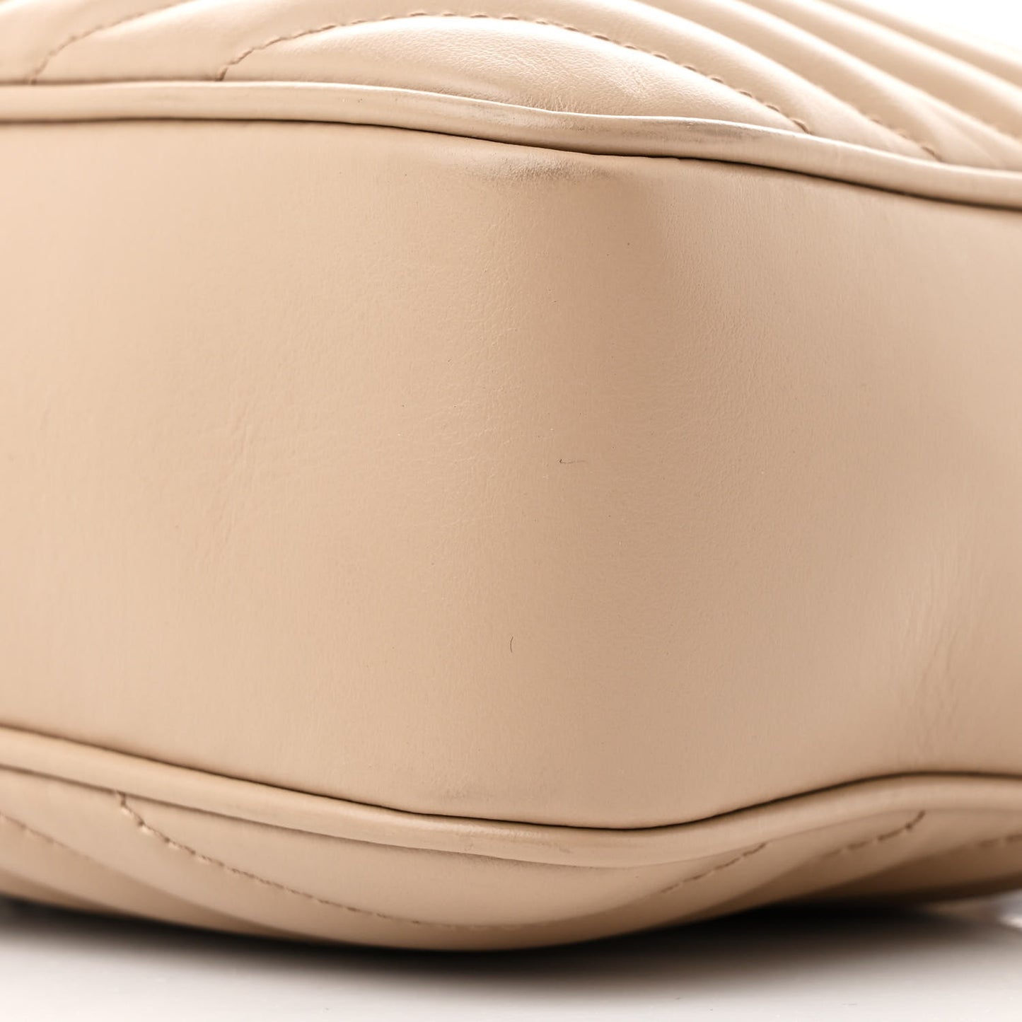 Calfskin Matelasse Monogram Lou Camera Bag Dark Latte