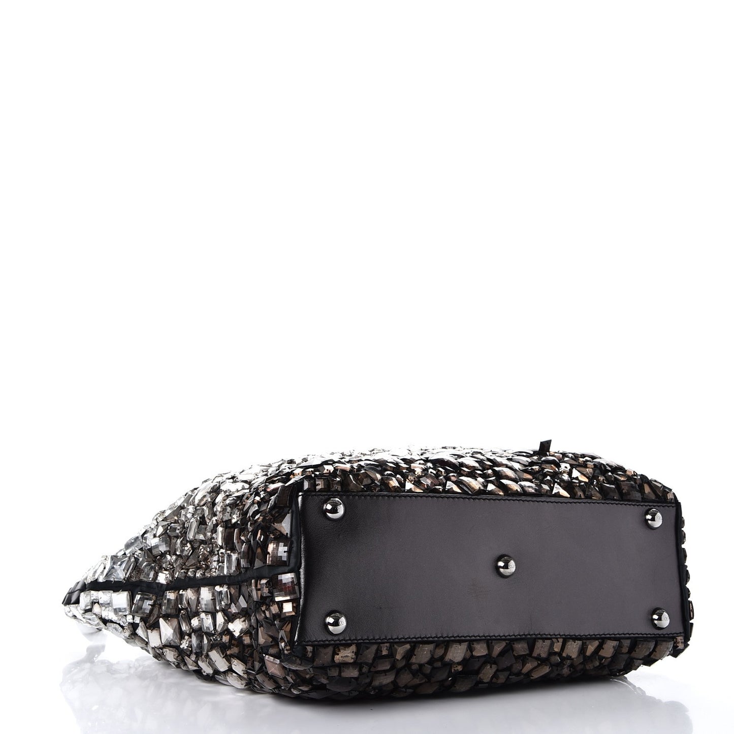 Vitello Crystal Ombre Tote Black