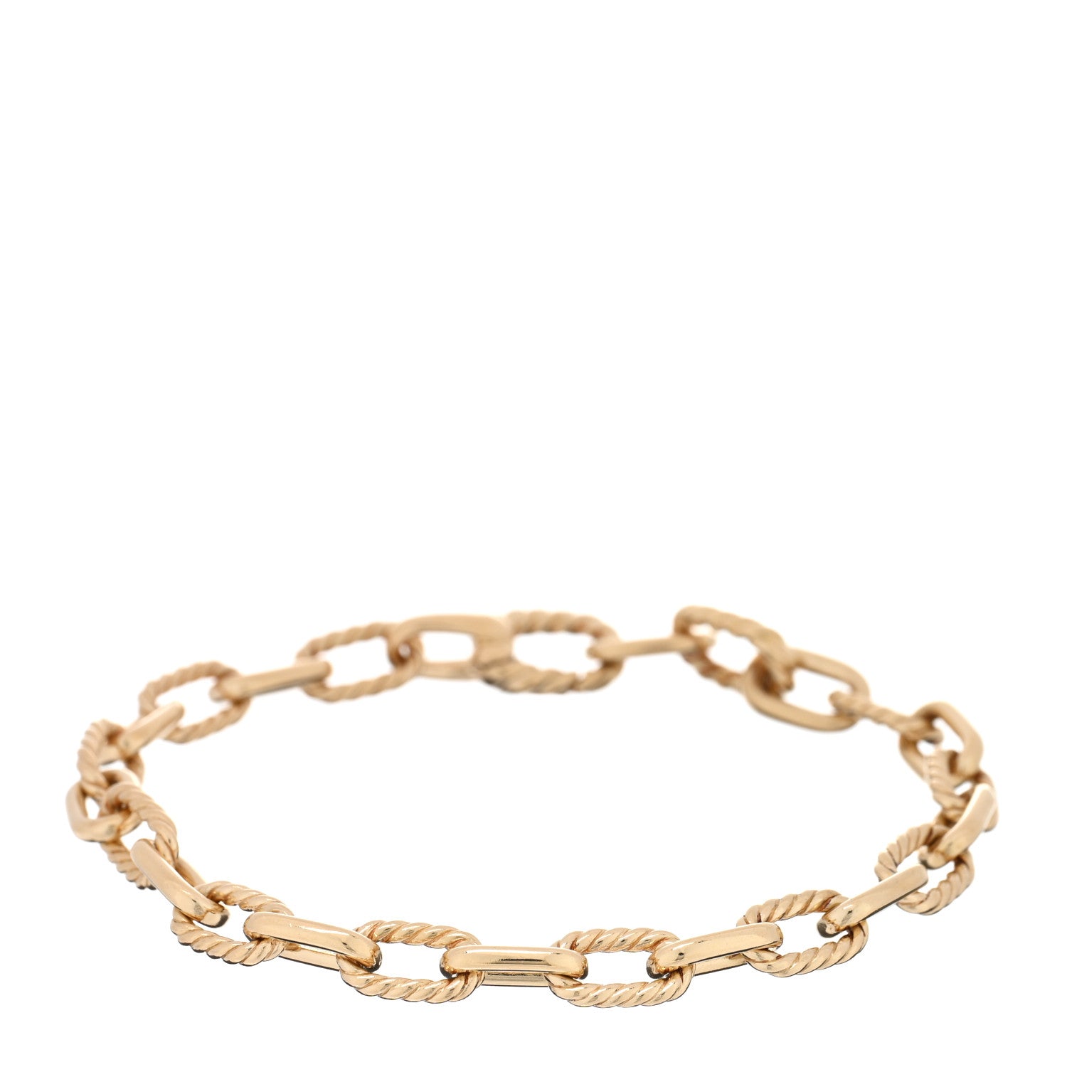 David Yurman 18K Yellow Gold 6mm Madison Classic Chain Bracelet 1 of 3