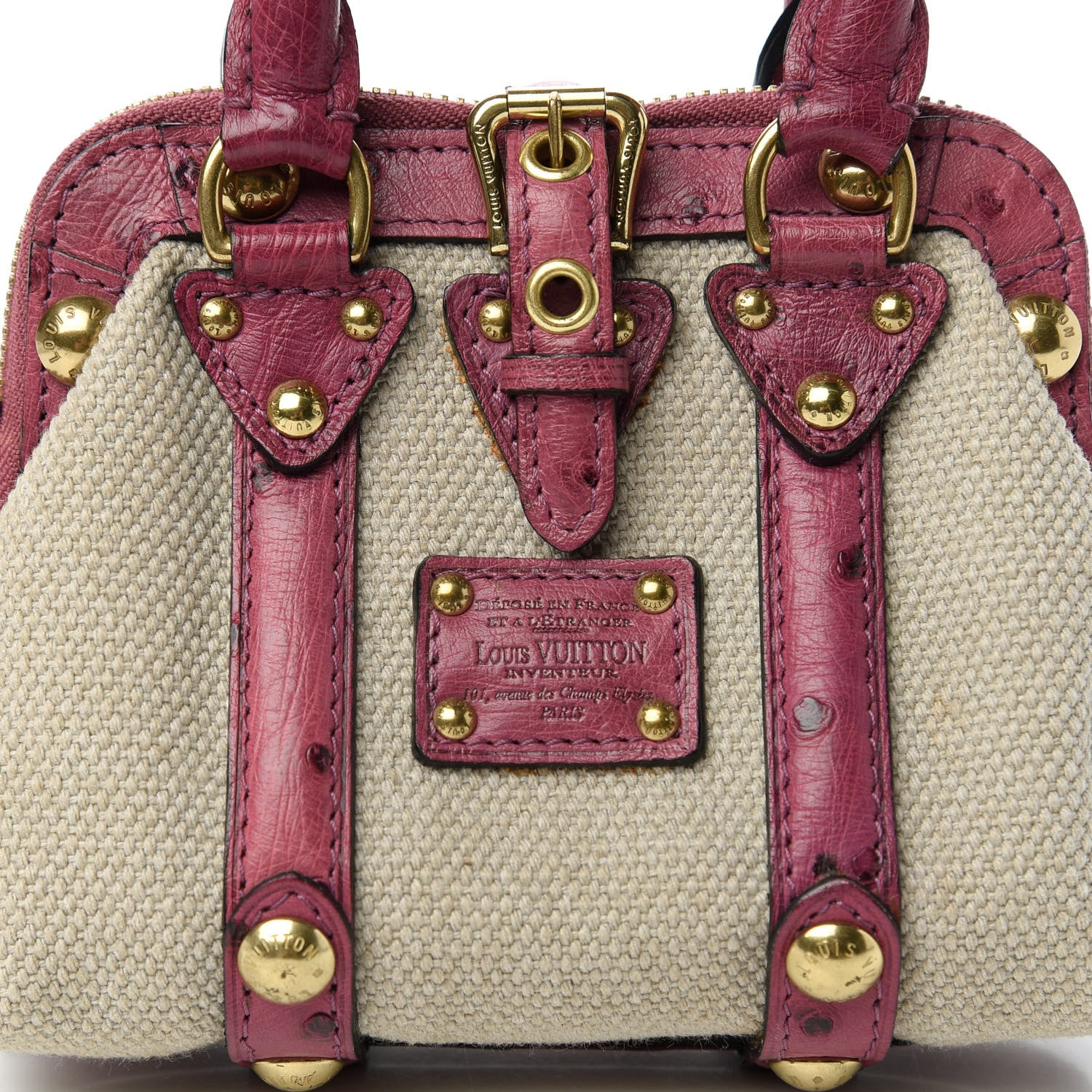 Louis Vuitton Toile Ostrich Trianon Sac de Nuit PM Lilac 9 of 9