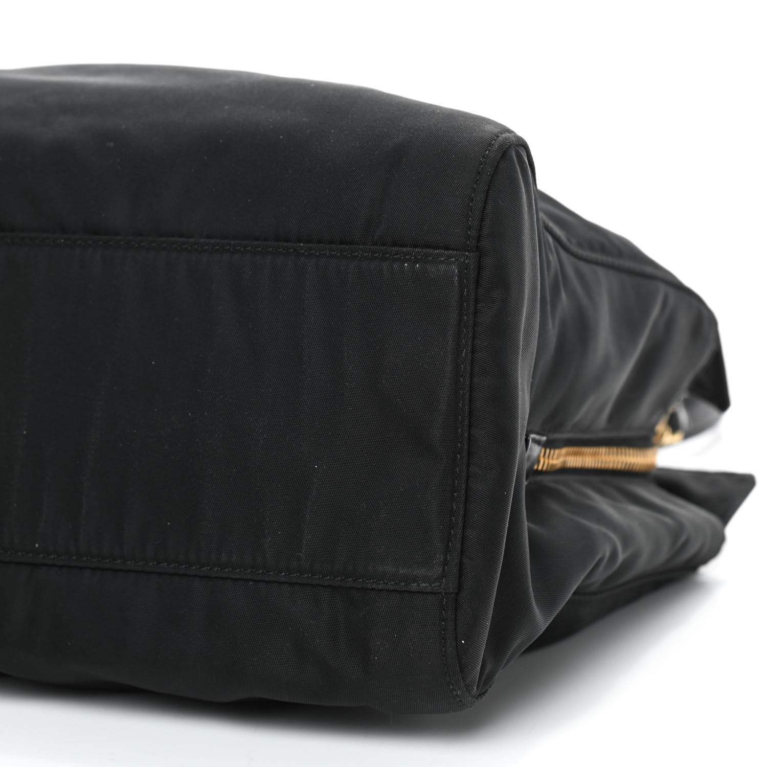 Prada Tessuto Nylon Chain Shoulder Bag Black 6 of 8