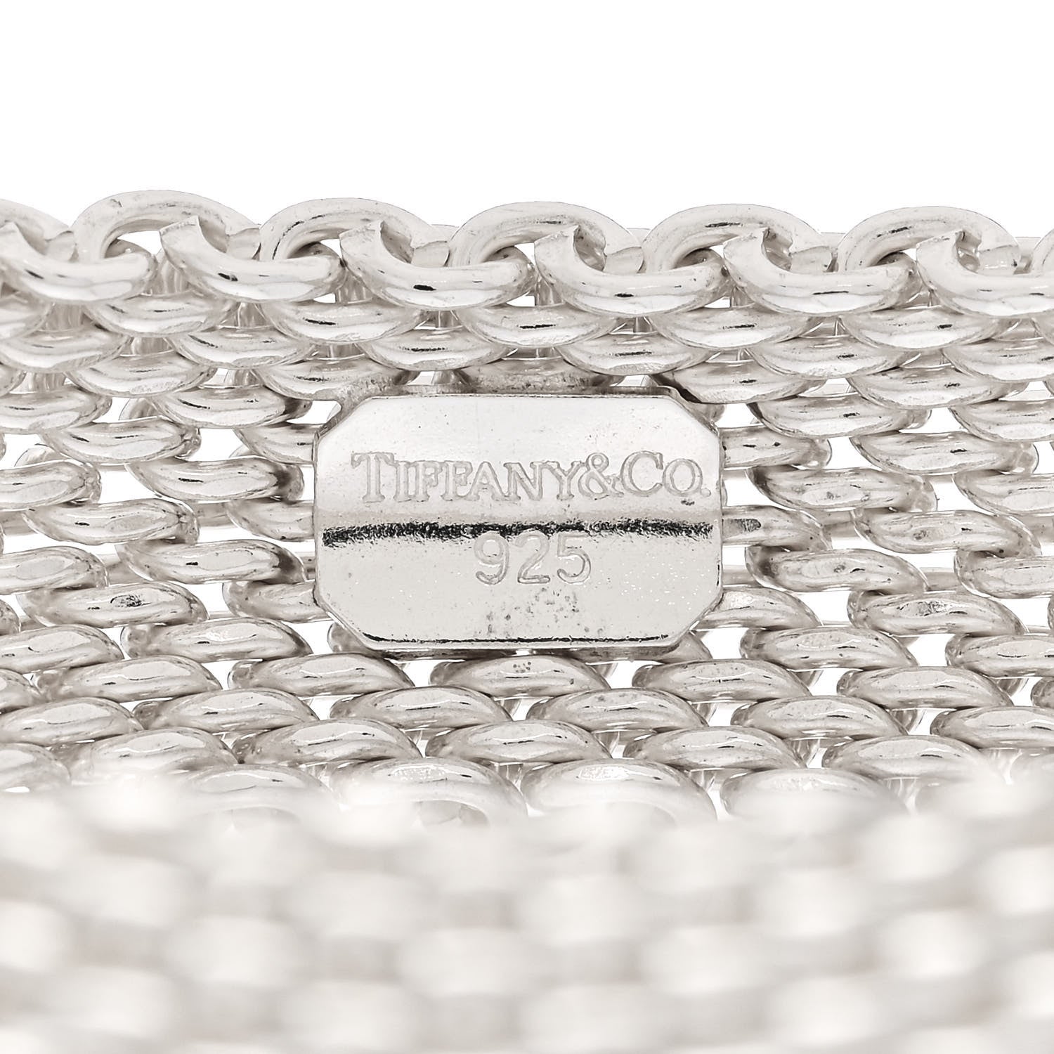 Tiffany Sterling Silver Somerset Mesh Bracelet 3 of 3
