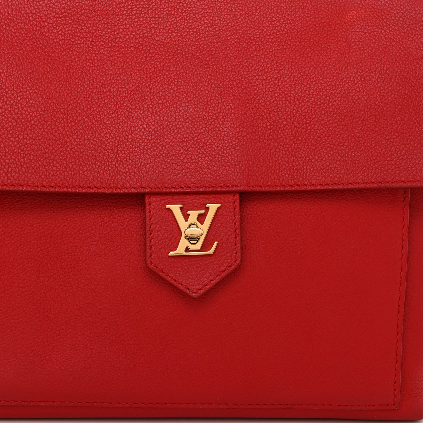 Calfskin Lockme PM Rouge