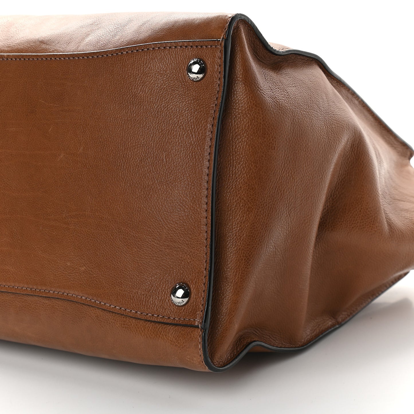 Glace Calf Twin Pocket Tote Cannella