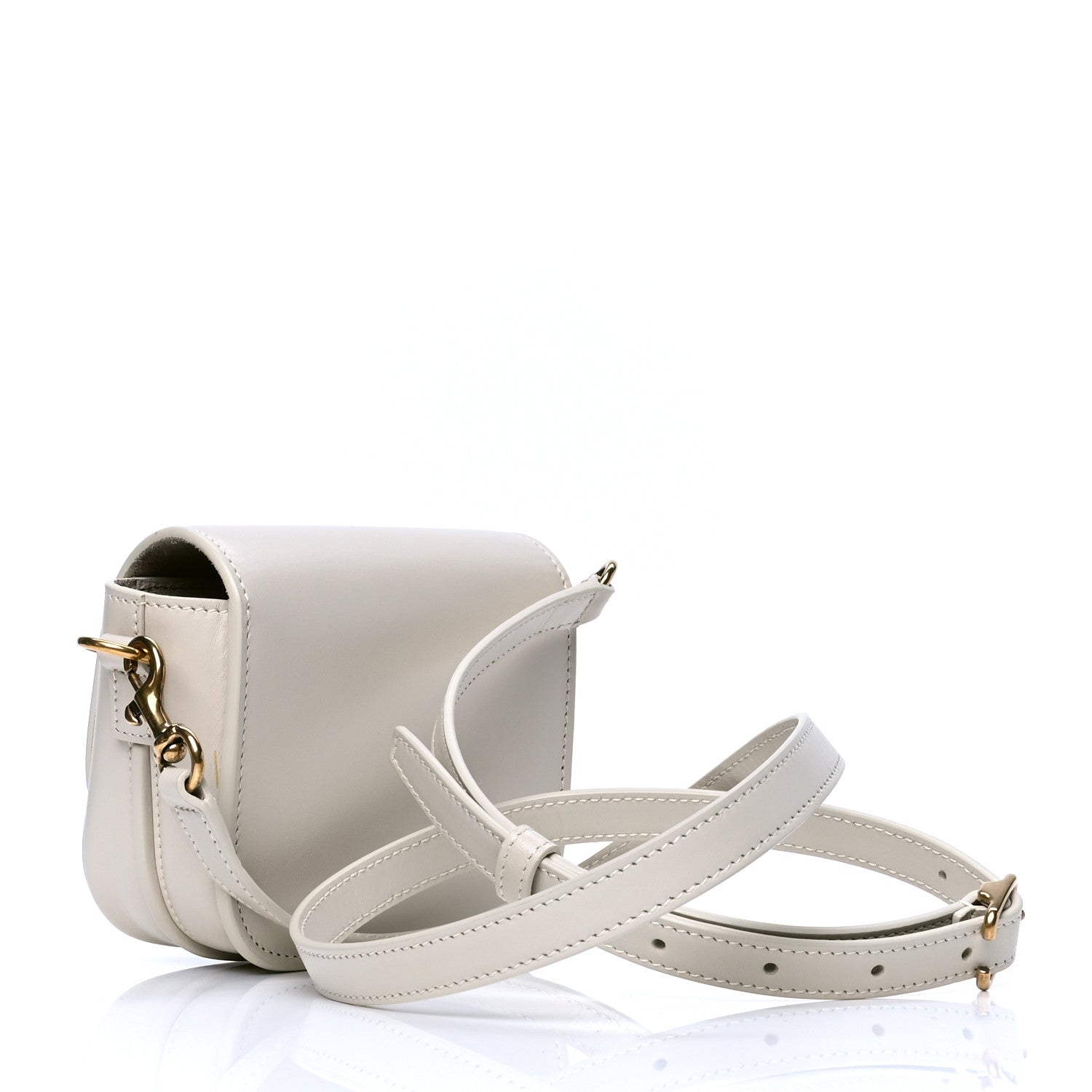 Saint Laurent Smooth Calfskin Mini Betty Satchel Ivory 2 of 5
