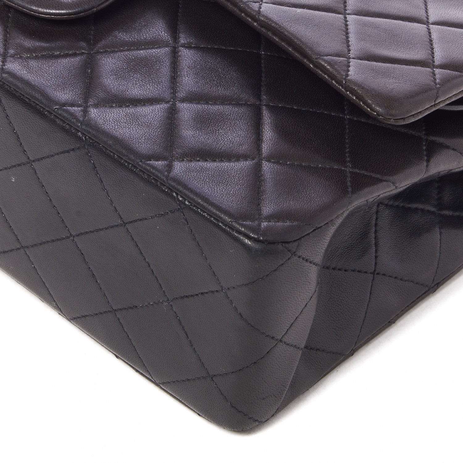 Chanel Lambskin Quilted Medium Double Flap Black 4 of 10