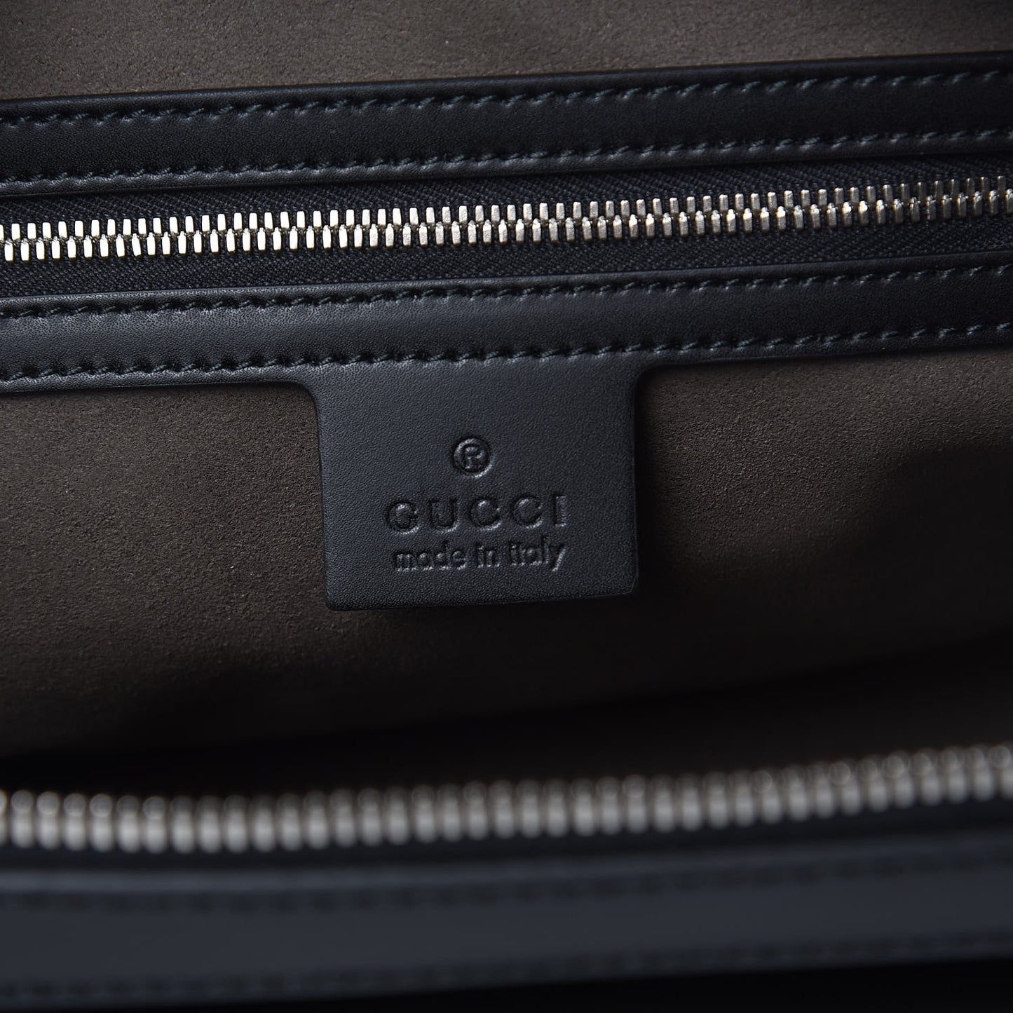 GG Supreme Monogram Mens Eden Wristlet Black