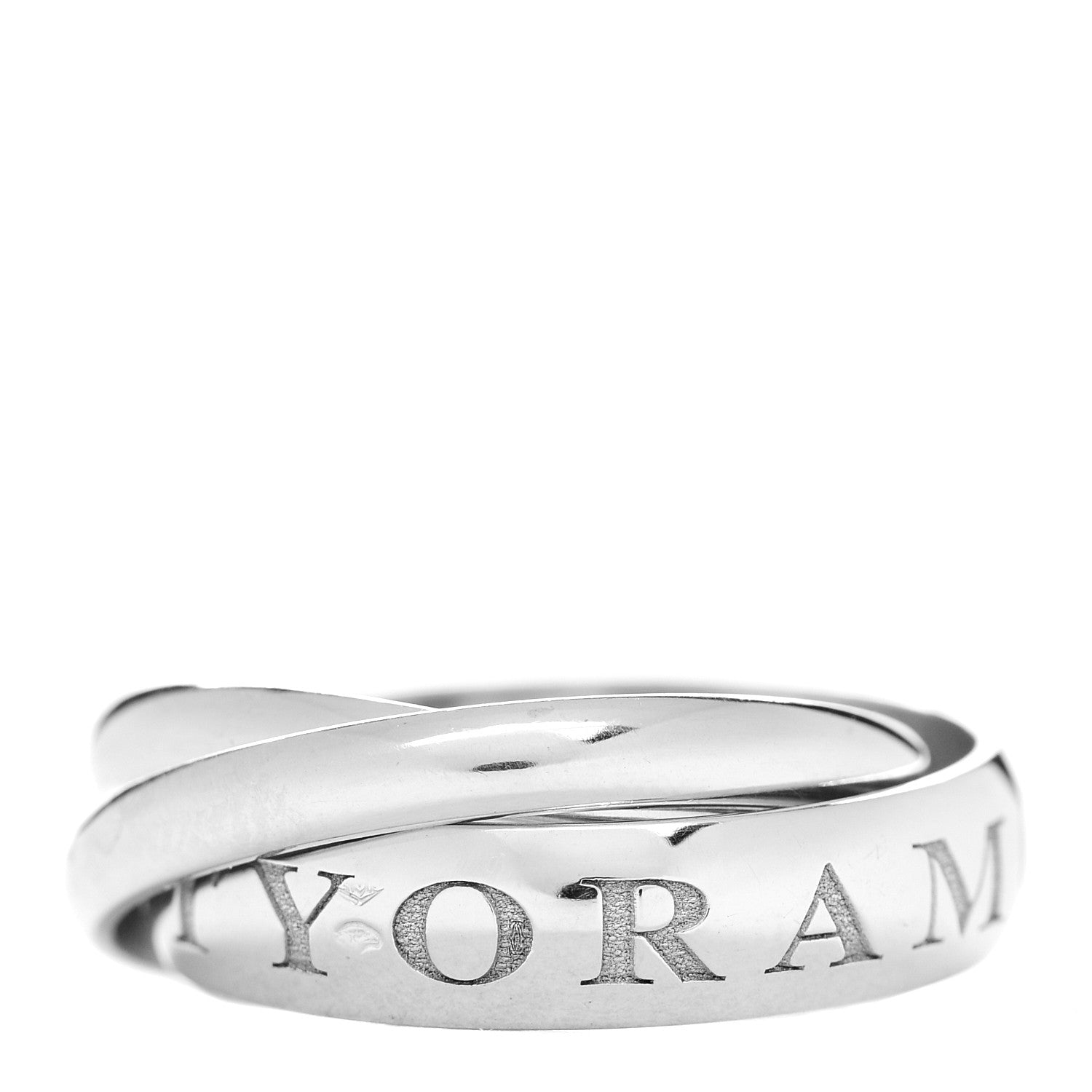 Cartier 18K White Gold Amour Trinity Ring 60 9 3 of 4