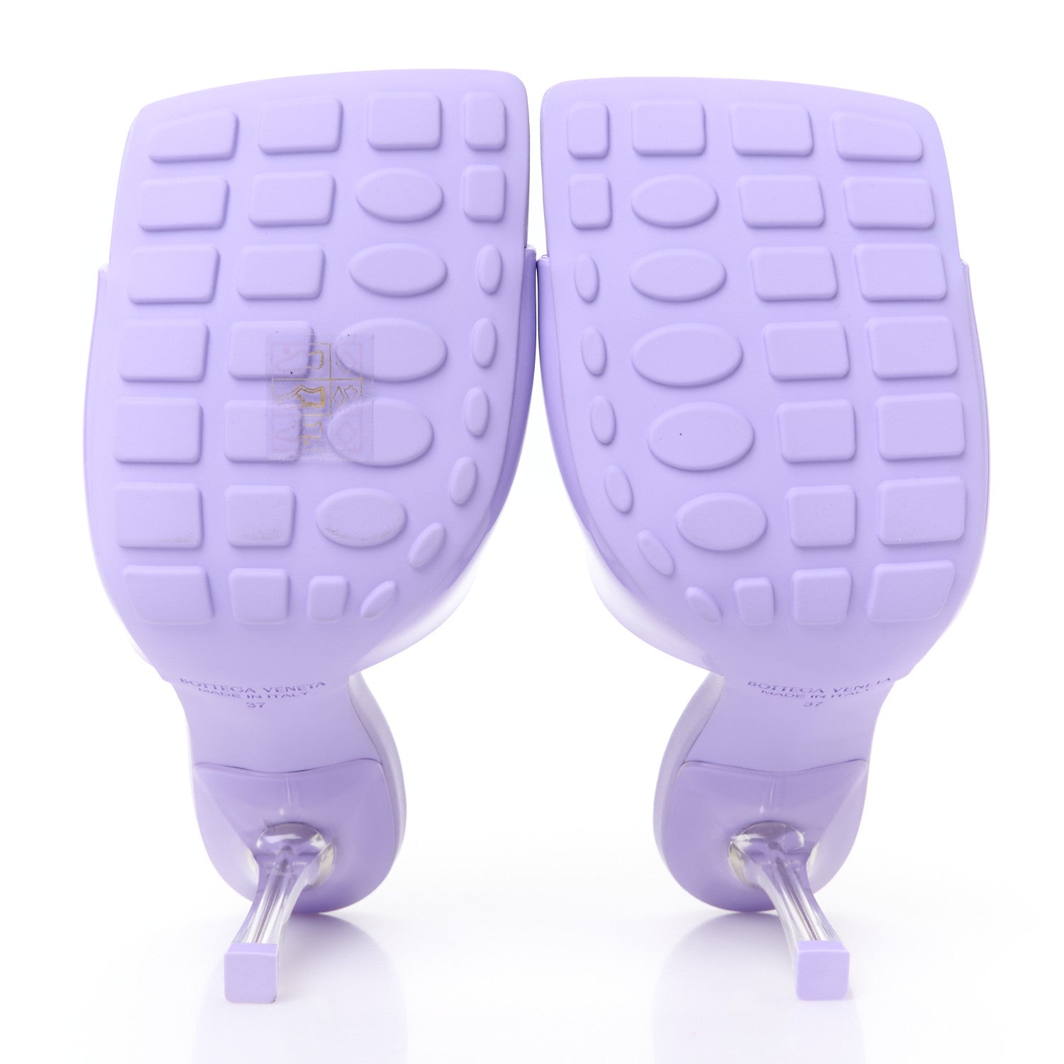 Bottega Veneta Rubber Mule Sandals 37 Purple 6 of 9