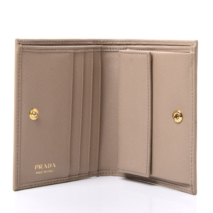 Prada Saffiano Metal Bi-Fold Wallet Cammeo 4 of 9