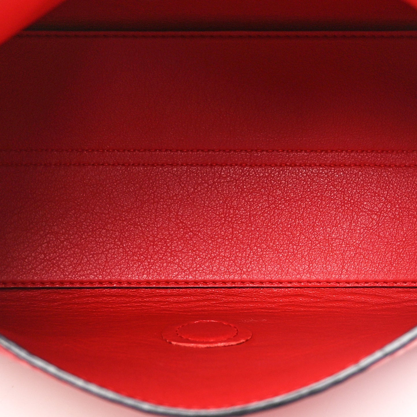 Goatskin Embossed Avenue Shoulder Bag Red