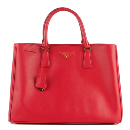 Prada Saffiano Lux Large Tote Fuoco 1 of 10