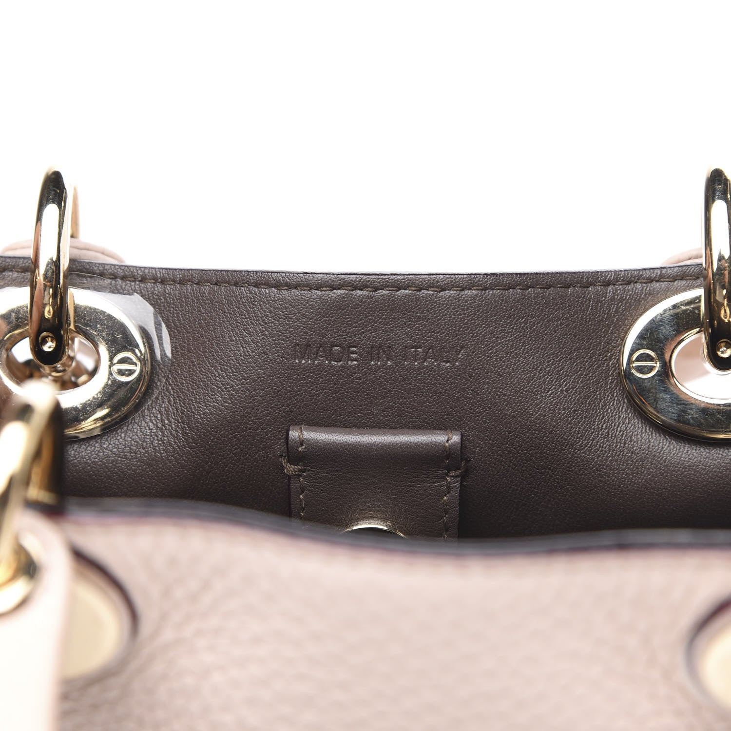 Christian Dior Calfskin Mini Diorissimo Tote Pink 7 of 10