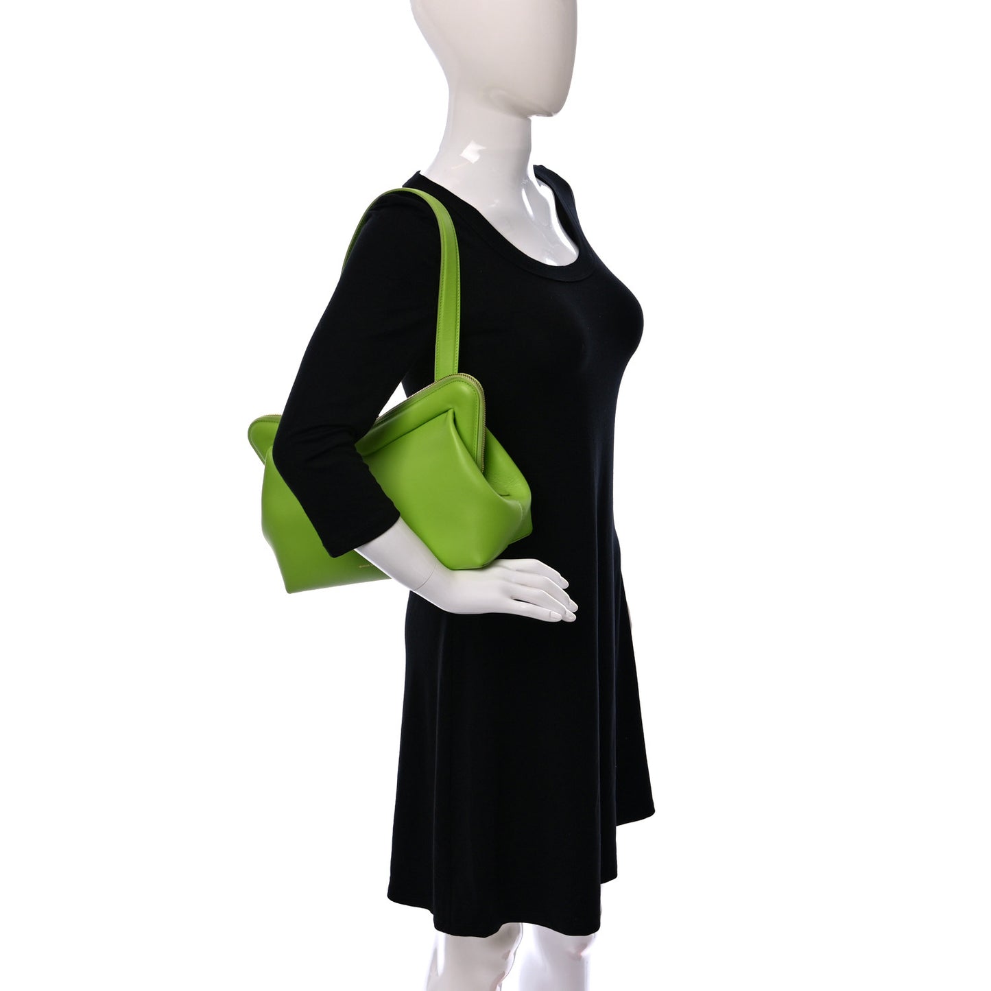 Smooth Calfskin M Frame Bag Electric Lime