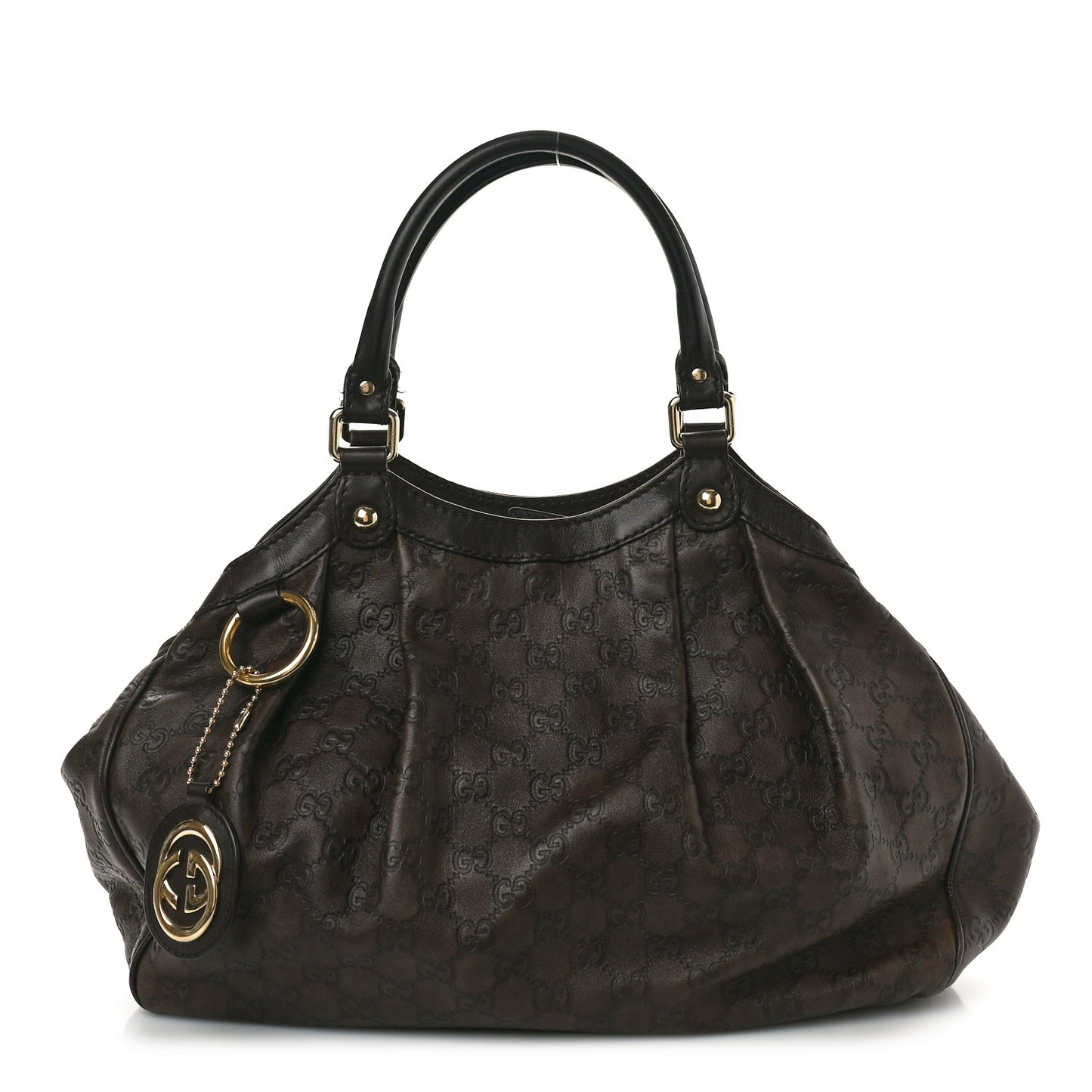 Guccissima Medium Sukey Tote Chocolate