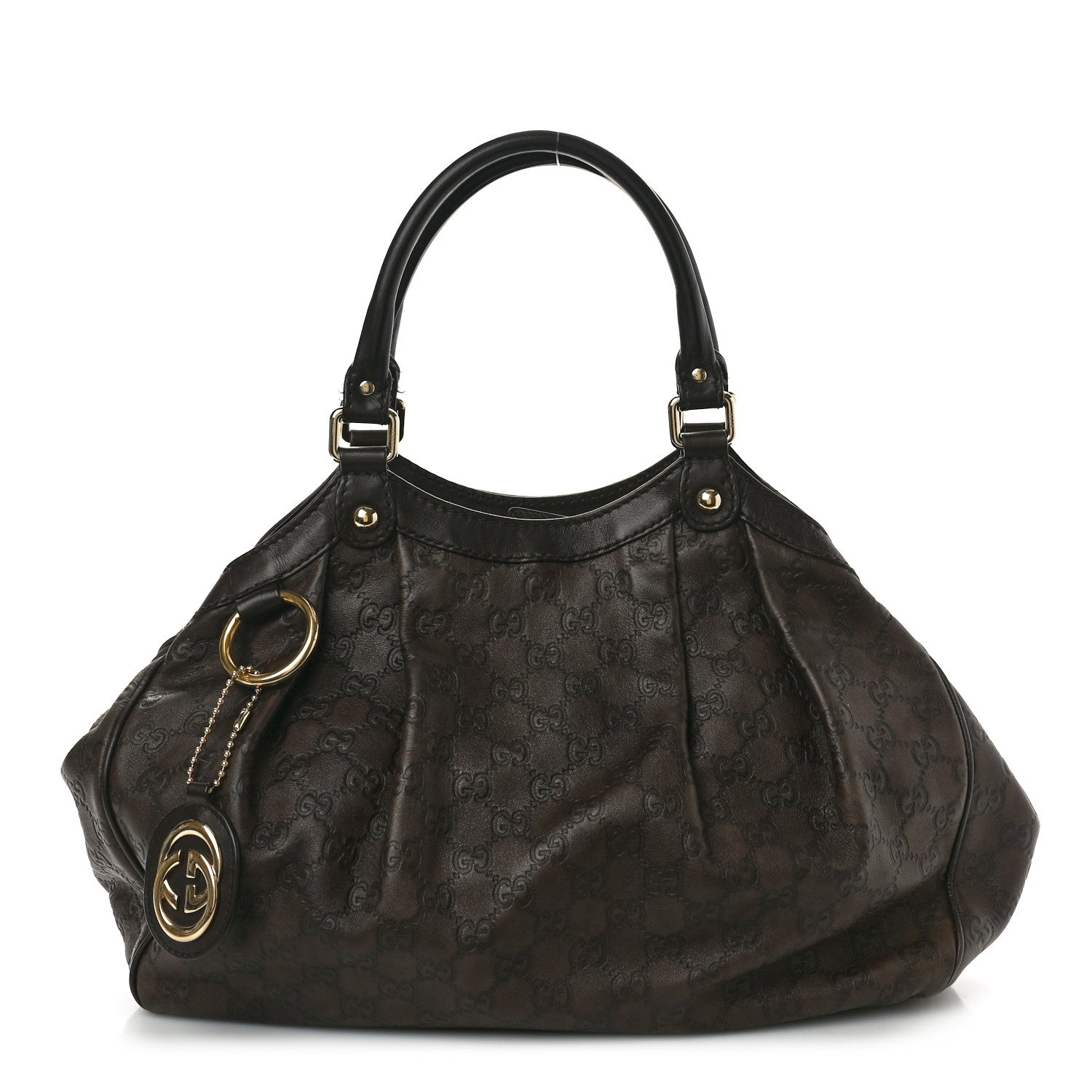Gucci Guccissima Medium Sukey Tote Chocolate 1 of 11