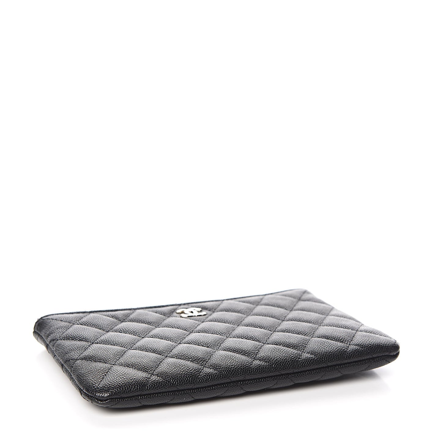 Caviar Quilted Small Pouch Black