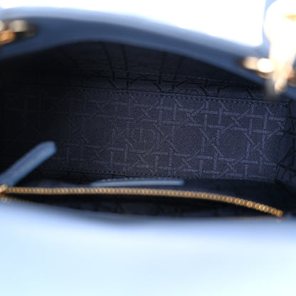 Christian Dior Lambskin Cannage Small Lady Dior Denim 5 of 15