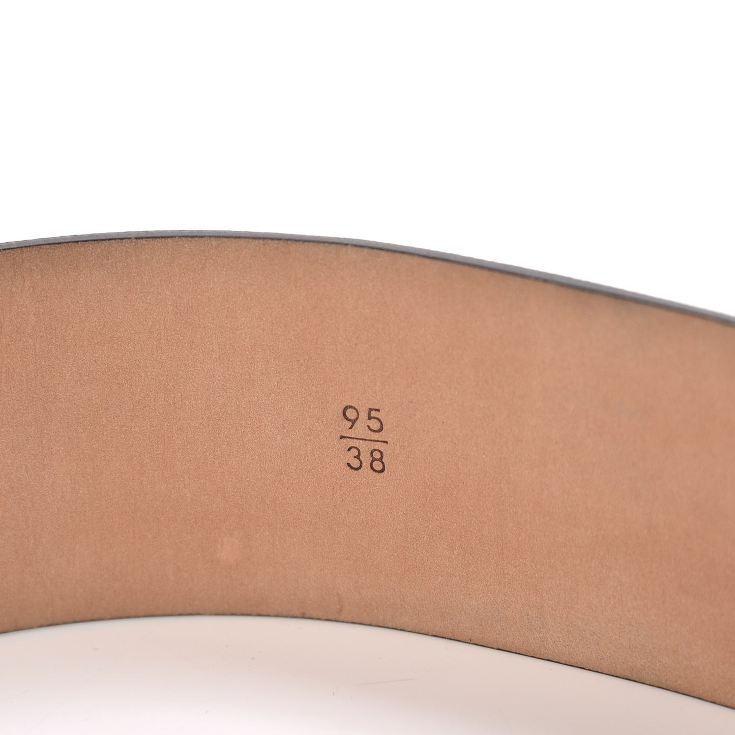 Calfskin CC Belt 95 38 Dark Brown