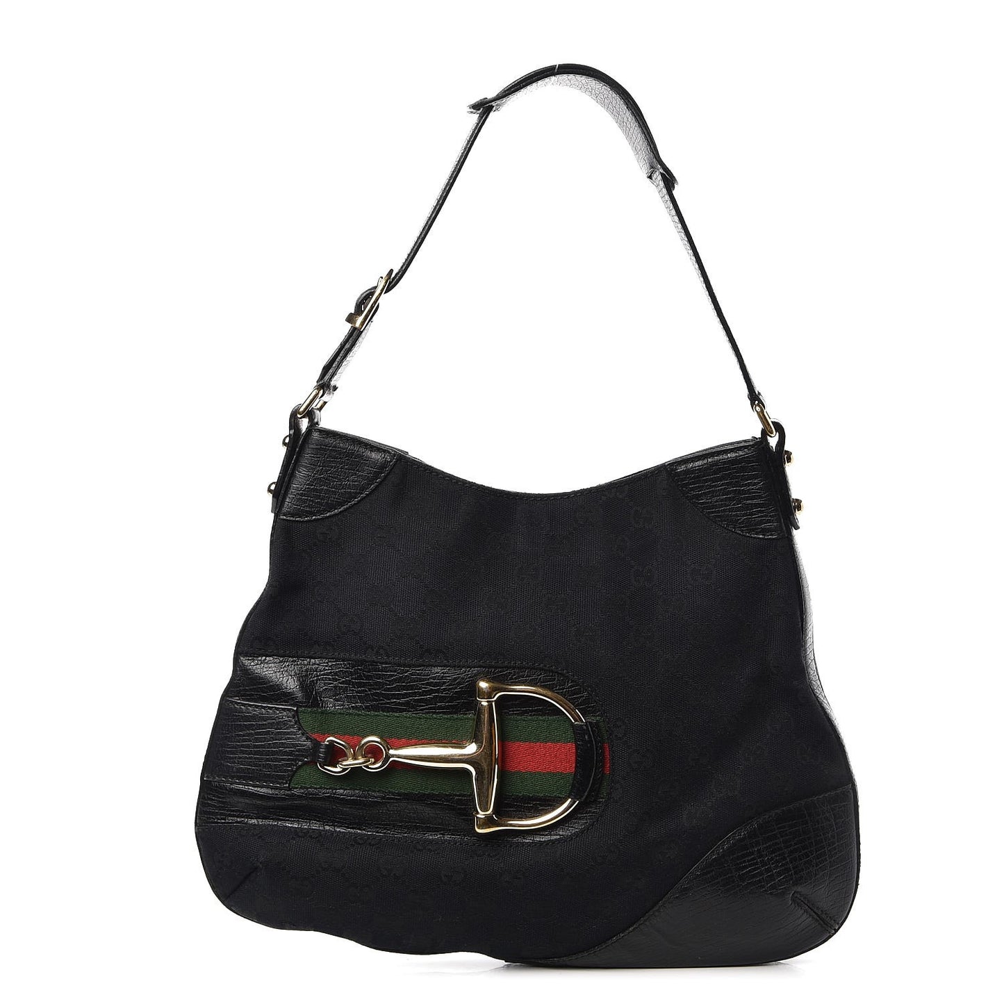 Monogram Web Hasler Hobo Black