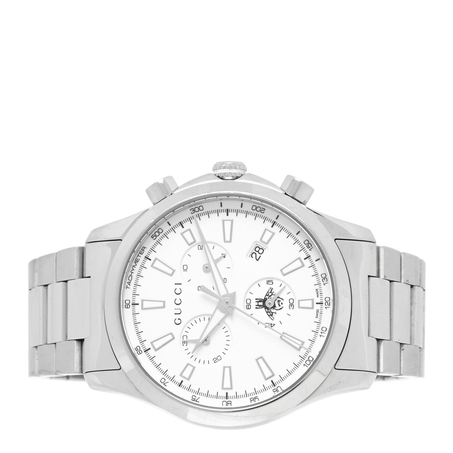 Stainless Steel 38mm G-Timeless Bee Chronograph Quartz Watch