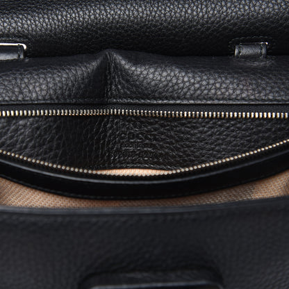 Gucci Cellarius Calfskin Medium Bamboo Daily Top Handle Bag Black 6 of 8