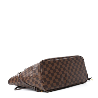 Louis Vuitton Damier Ebene Neo Neverfull MM Rose Ballerine 4 of 11