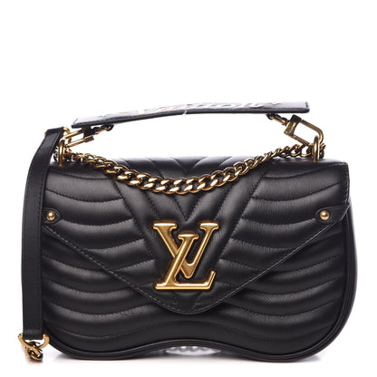 Louis Vuitton Calfskin New Wave Chain MM Black 1 of 8