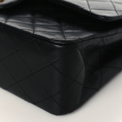 Chanel Lambskin Quilted Medium Double Flap Black 9 of 9