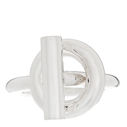 Hermes Sterling Silver GM Echappee Ring 50 5.25 1 of 7